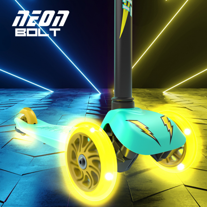Trotineta cu 3 roti Neon Bolt Green [4]