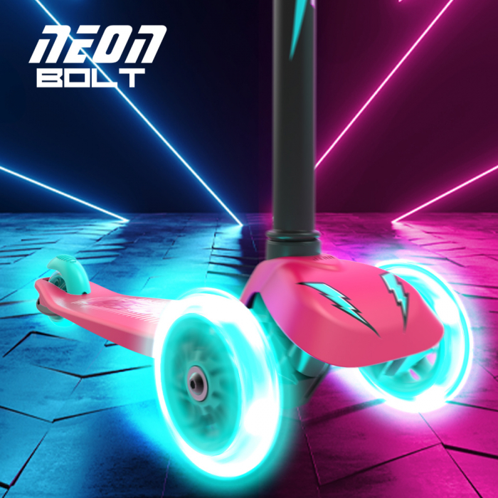 Trotineta cu 3 roti Neon Bolt Pink [3]