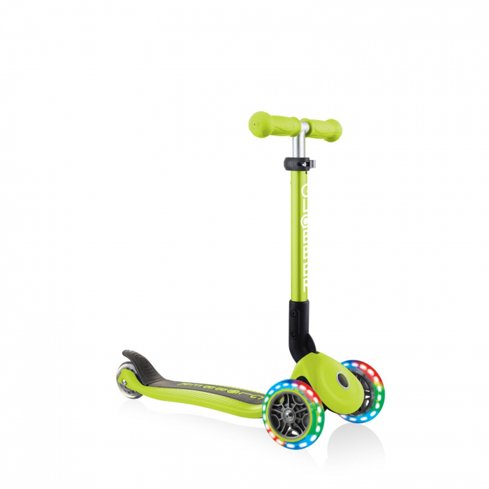 Trotineta Globber Junior pliabila cu lumini culoare verde [9]