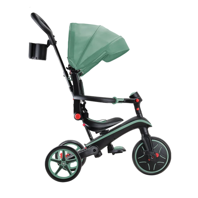 Tricicleta Globber EXPLORER PLIABILA 4 in 1 Verde Pal [2]