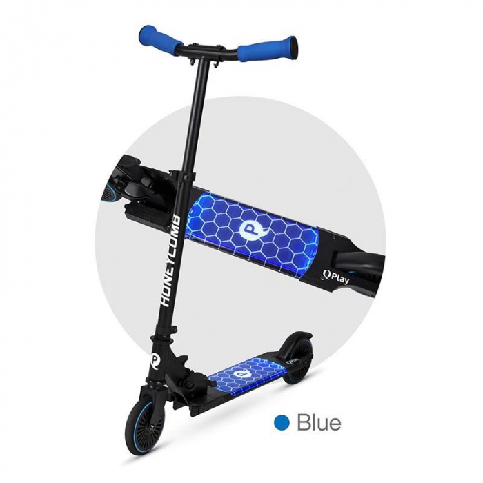 Trotineta LED QPlay Honeycomb Albastru [2]