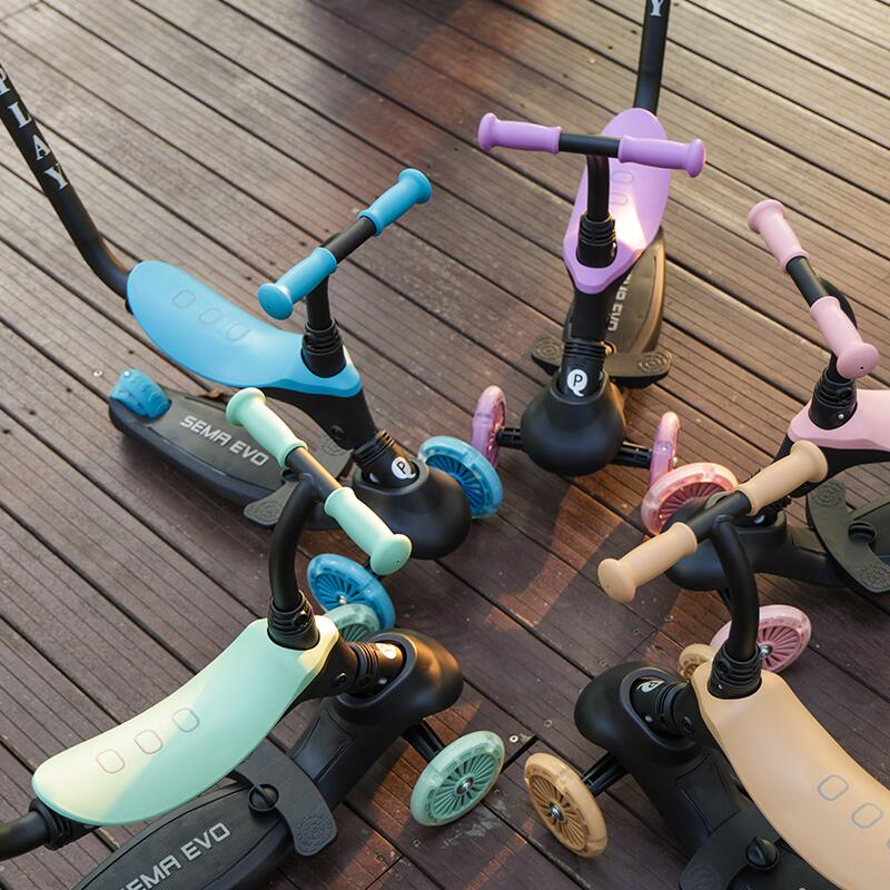 Trotineta multifunctionala 6in1 Qplay Sema EVO Roz [11]