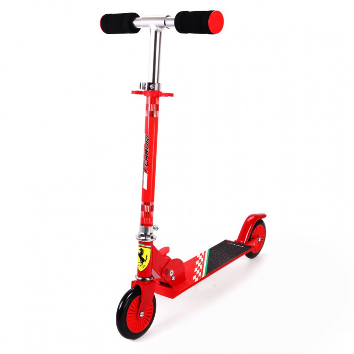 Trotineta pliabila Ferrari pentru copii cu roti 120 mm, rosie [2]