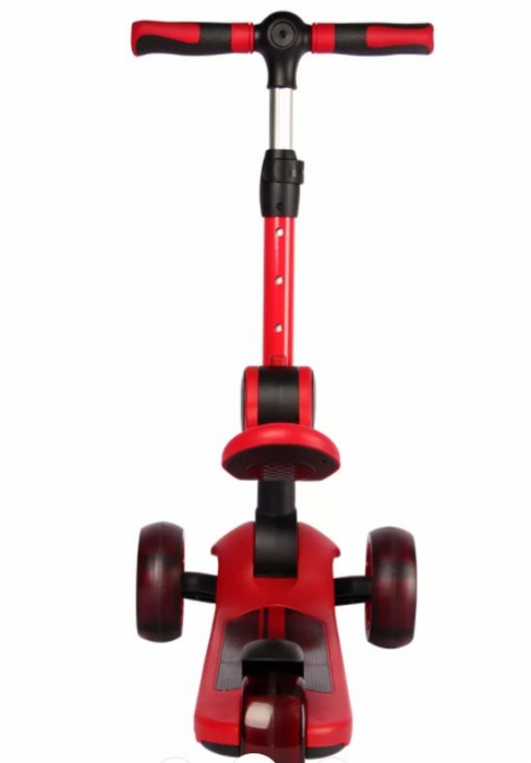 Trotineta pliabila Ferrari Twist rosie cu scaun [4]