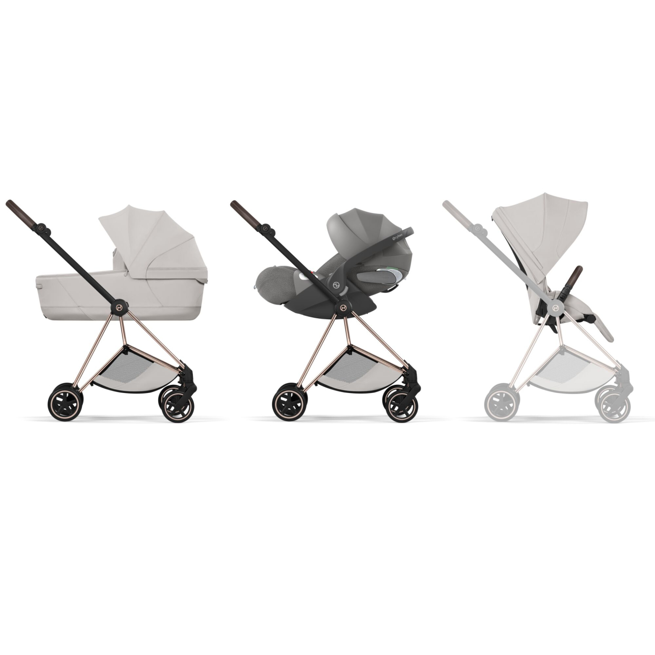 Carucior Cybex Mios Style City Grey 3 in 1 [2]