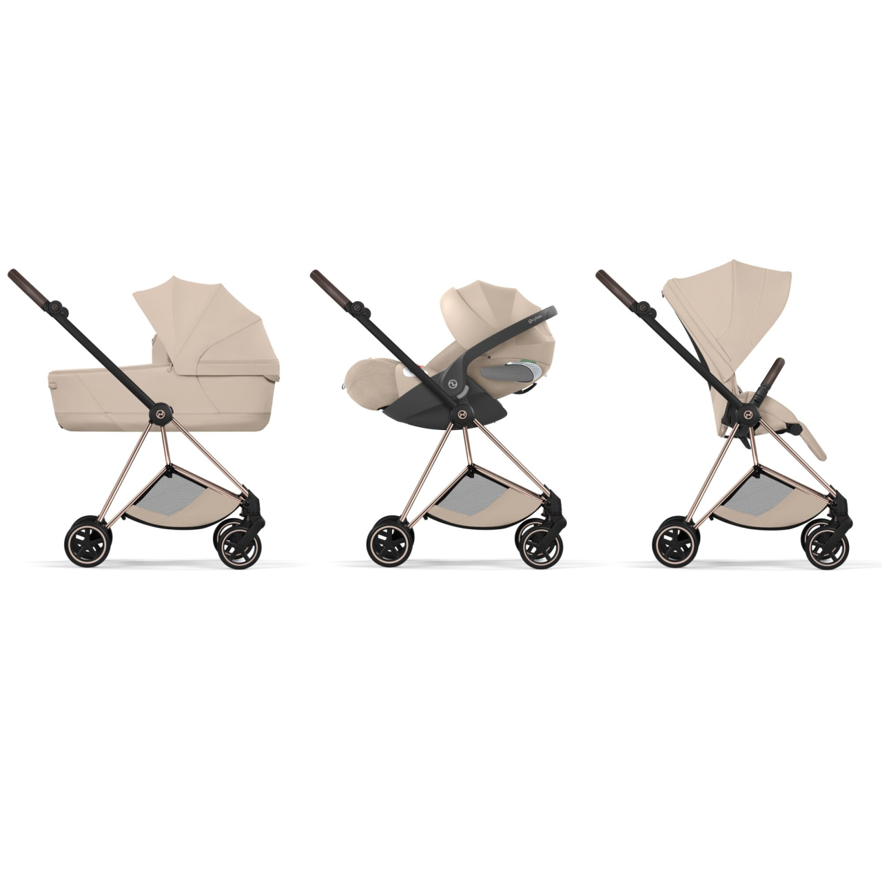 Carucior Cybex Mios Style Cozy Beige 3 in 1 [2]