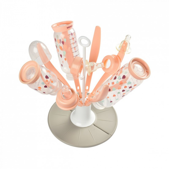 Uscator pliabil bieroane Beaba Floare Pink [4]