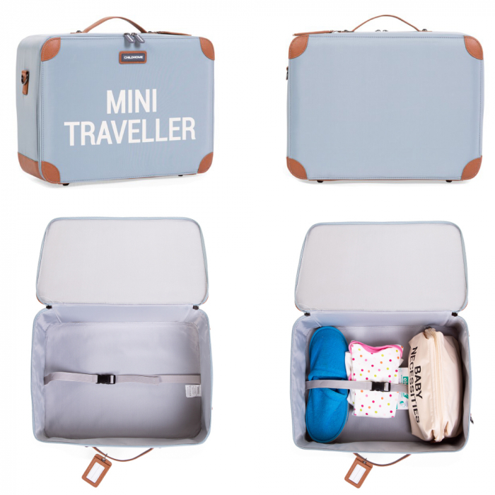 Valiza pentru copii Childhome Mini Traveller Gri [4]