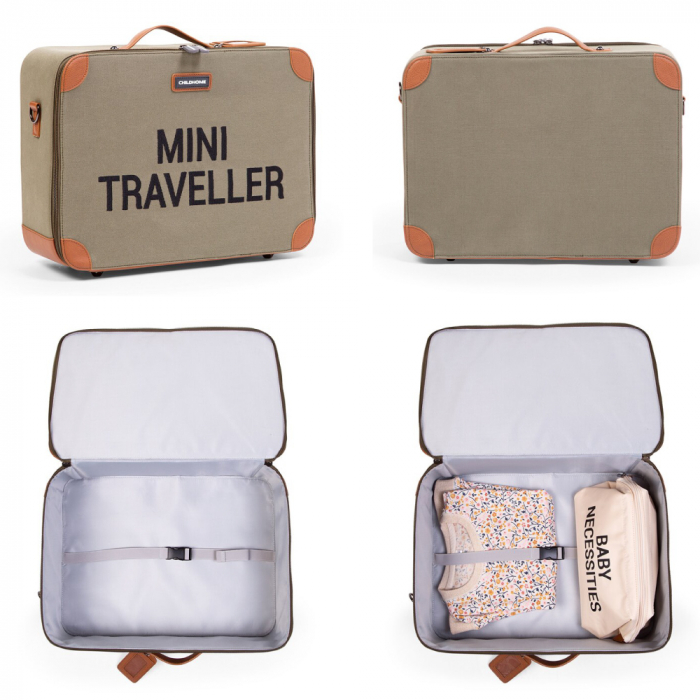 Valiza pentru copii Childhome Mini Traveller Kaki [4]