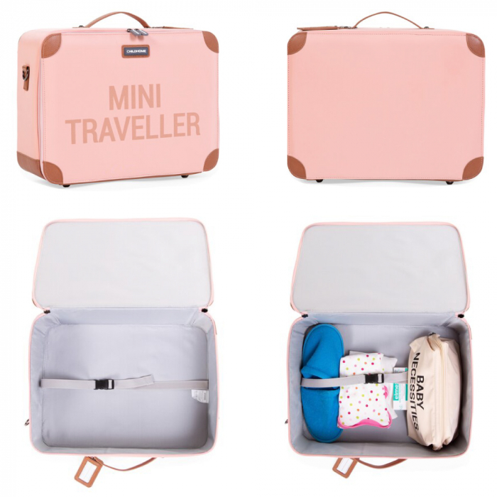 Valiza pentru copii Childhome Mini Traveller Roz [4]