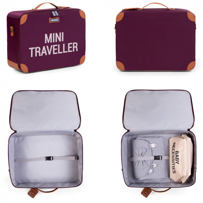 Valiza pentru copii Childhome Mini Traveller Visiniu [4]