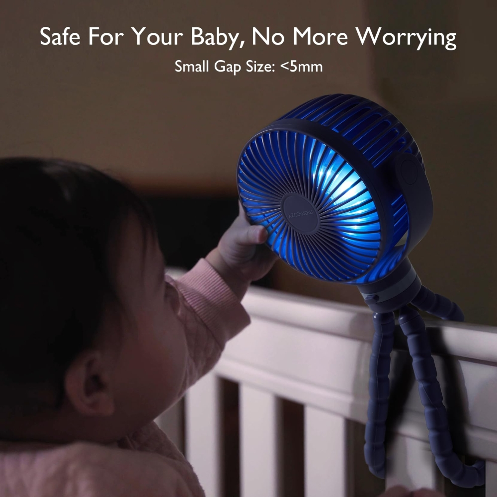 Ventilator portabil pentru carucior Momcozy Green [5]