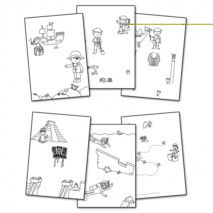 Water Magic: Carte de colorat Vanatoarea de comori [3]