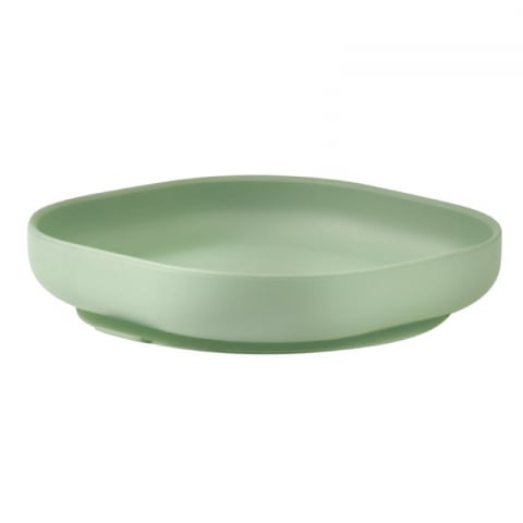 Farfurie silicon cu ventuza Beaba Sage Green [0]