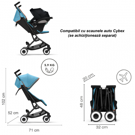 Carucior Cybex Libelle Beach Blue [4]