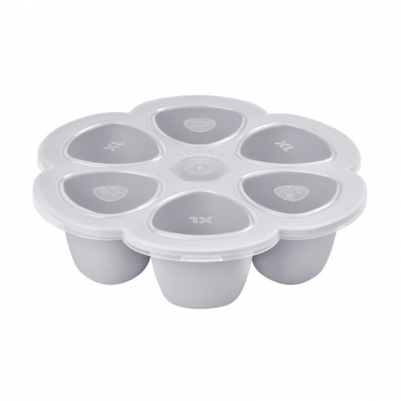 Articole hranire copii - Recipient ermetic silicon multiportii 6x150 ml Beaba Light Mist