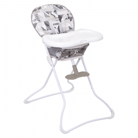 Resigilate - Scaun de masa Graco Snack N Stow Patchwork Grey-Resigilat