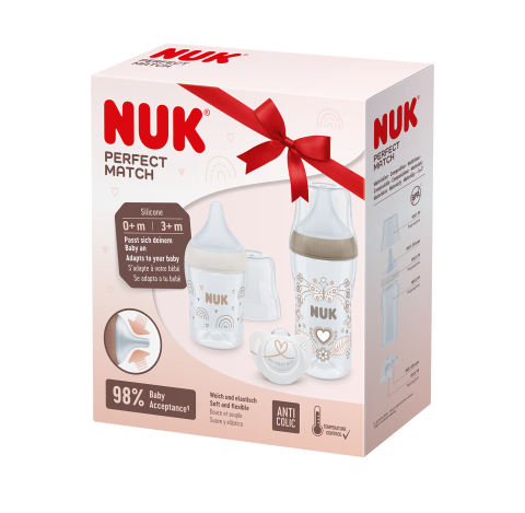 Biberoane tetine suzete - Set Cadou Perfect Match Start Nuk