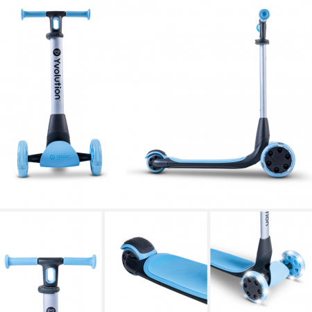 Trotineta 5-in-1 Yvolution Y Glider Luna Blue [4]