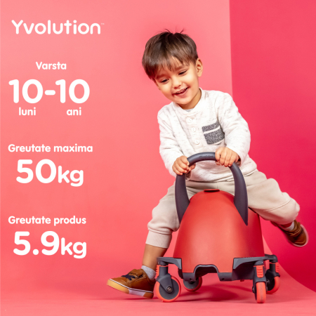Trotineta 5-in-1 Yvolution Y Glider Luna Red-Resigilat [5]