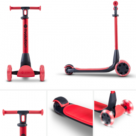 Trotineta 5-in-1 Yvolution Y Glider Luna Red [3]