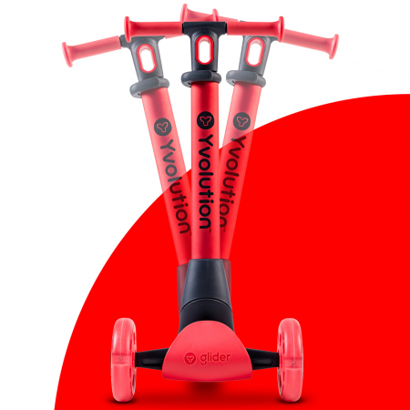 Trotineta 5-in-1 Yvolution Y Glider Luna Red-Resigilat [4]