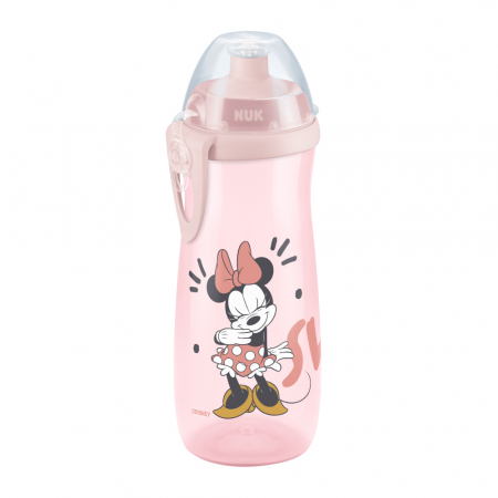 Cani si pahare - Cana Nuk Sport 450 ml cu Adaptor Push-Pull de la 36 luni Mickey Roz