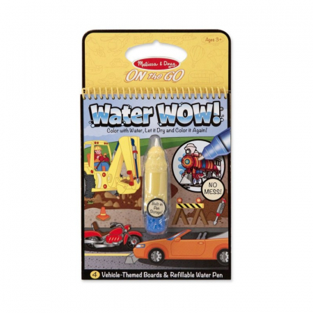 Pictura si desen - Carnet de colorat Melissa and Doug Apa Magica Vehicule