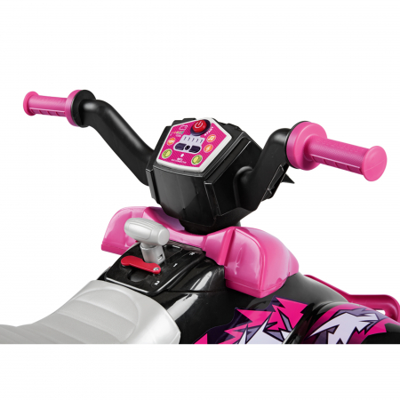 ATV Peg Perego Corral T-Rex, 330W, 12V, 3 ani +, Roz/ Negru [3]