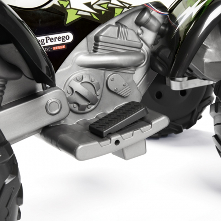 ATV Peg Perego Corral T-Rex, 330W, 12V, 3 ani +, Verde/ Negru [4]