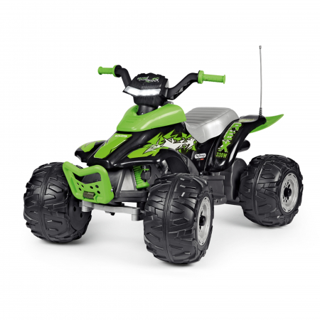 ATV Peg Perego Corral T-Rex, 330W, 12V, 3 ani +, Verde/ Negru [0]