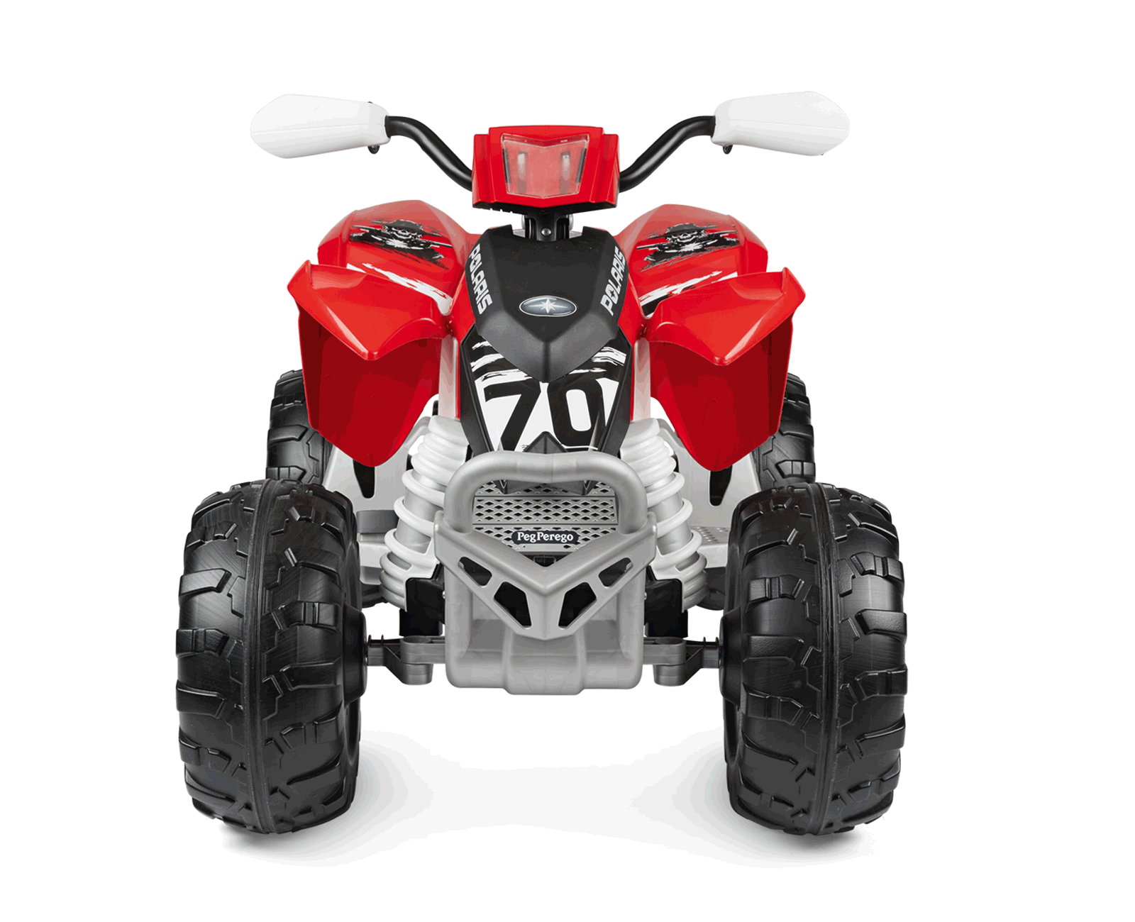 ATV Peg Perego Polaris Outlaw 330 W, 12V, 3 ani+, Negru / Rosu [0]