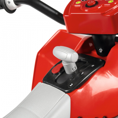 ATV Peg Perego Polaris Outlaw 330 W, 12V, 3 ani+, Negru / Rosu [8]