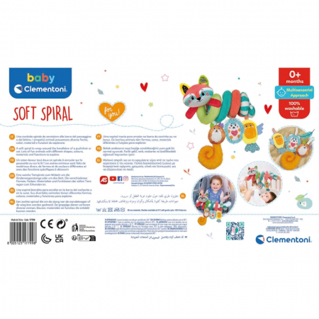 Baby Clementoni - Jucarie De Plus Spirala Cu Animalute [5]