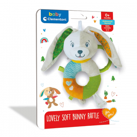 Jucarii bebelusi - Baby Clementoni - Zornaitoare De Plus Iepuras