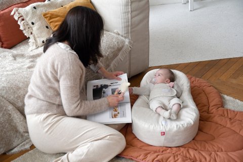Baby nest ergonomic Red Castle Cocoonababy 10° LInen Natural [5]