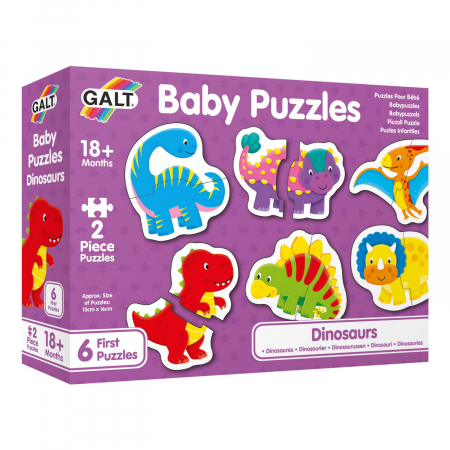 Jocuri tip puzzle - Baby Puzzle: Dinozauri (2 piese)