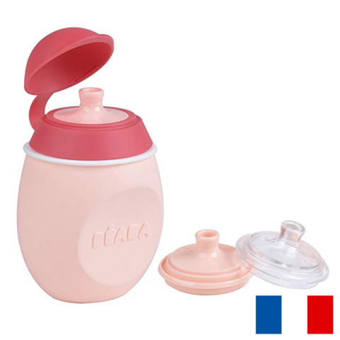 Articole hranire copii - BabySqueez 2 in 1 Roz