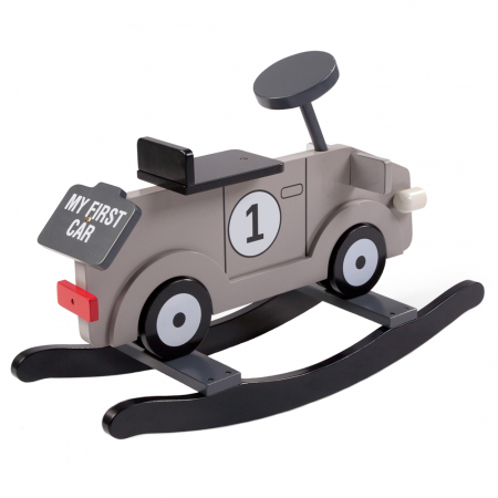 Balansoare bebelusi - Balansoar Childhome My First Car, MDF Gri-Resigilat