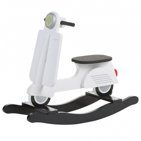 Balansoare bebelusi - Balansoar Childhome Scooter, MDF Alb