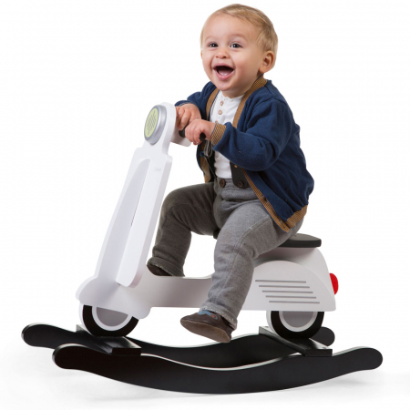 Balansoar Childhome Scooter, MDF Alb [2]