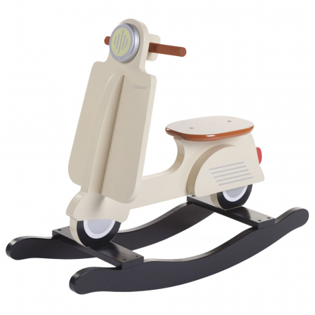 Balansoare bebelusi - Balansoar Childhome Scooter, MDF Crem