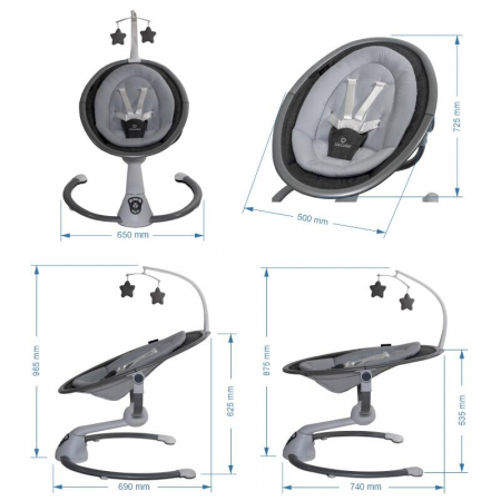 Balansoar multifunctional Coccolle Freya Anthracite [11]