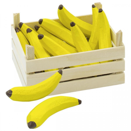 Jucarii de rol - Banane din lemn in ladita
