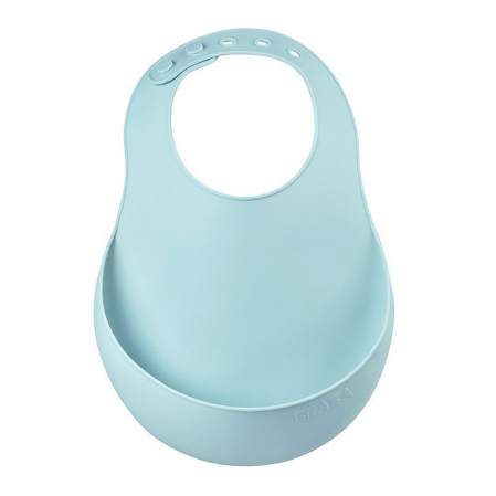 Articole hranire copii - Baveta silicon Beaba Airy Green