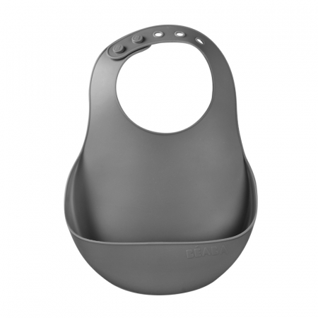 Articole hranire copii - Baveta silicon Beaba Mineral