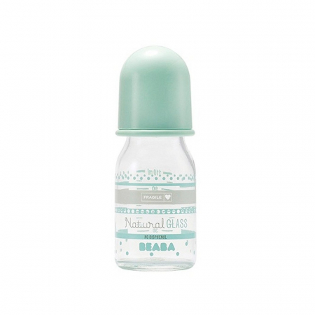 Masa bebelusului - Biberon Beaba sticla 110ml - Bleu Pastel