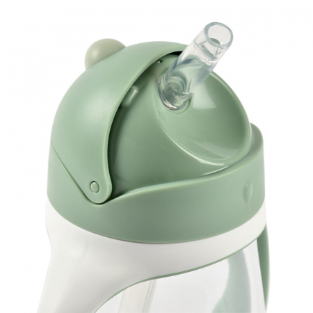 Cana cu pai din Tritan Beaba 300 ml Sage Green [2]