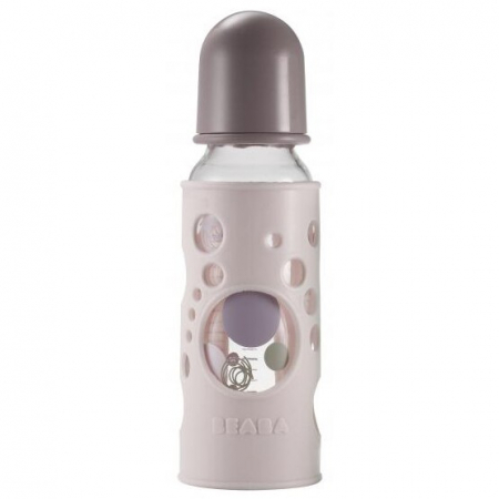 Resigilate - Biberon de sticla Beaba 250ml cu protectie silicon-Resigilat