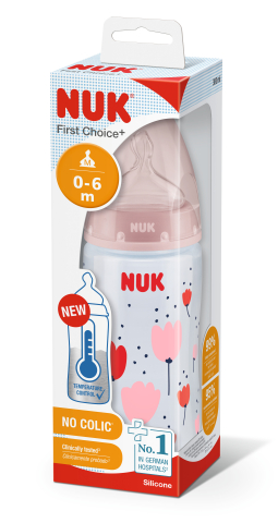 Biberon Nuk First Choice PP 300 ml, Control Temperatura, Tetina Silicon, 0-6 luni [1]